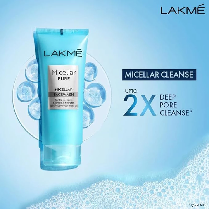 Lakme Micellar Pure Facewash for Deep Pore Cleanse, 100 g-3.webp